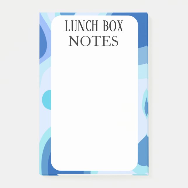 EINFACHE STILVOLLE MODERNE INDIVIDUELLE LUNCHBOX  POST-IT KLEBEZETTEL (Vorderseite)