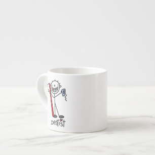Einfache Stockfigur Zahnarzt Espressotasse