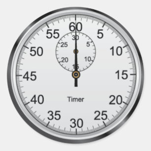 Einfache Stoppuhr-runder Aufkleber
