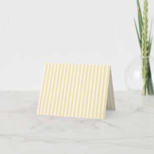 Einfache Streifen - Buttercreme Dankeskarte