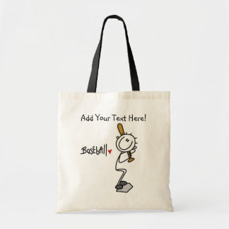 Einfache Strichmännchen-Baseball-Taschen-Tasche Tragetasche