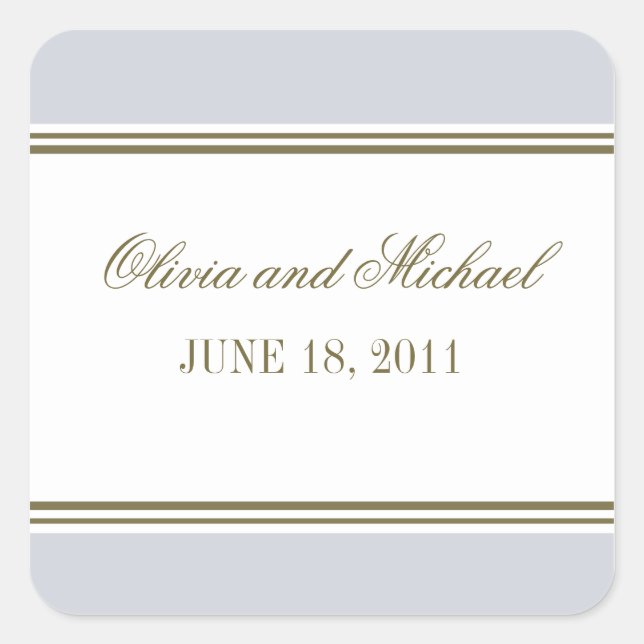 Einfache Stripe, französischer Sticker (Vorderseite)