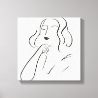 Einfache Studie - Skizze einer Frau