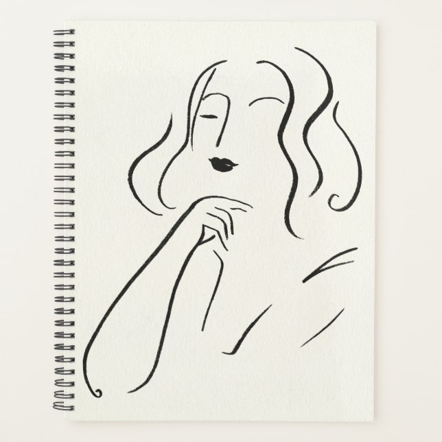 Einfache Studie - Skizze einer Frau Planer (Vorderseite)