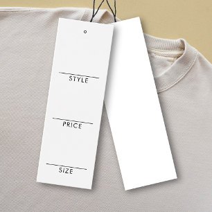 Einfache Style Price Size Mini Hang Tags