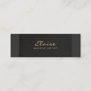 Einfache Stylist- und Makeup-Künstlerminimalistin Mini Visitenkarte