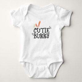 Einfache Süsse Bunny Oaster Typografie | Bodysuit Baby Strampler