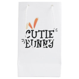 Einfache Süsse Bunny Oaster Typografie | Geschenkt Kleine Geschenktüte