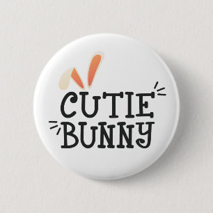 Einfache Süsse Bunny Oaster Typografie   Schaltflä Button