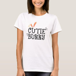 Einfache Süsse Bunny Oaster Typografie | T-Shirt