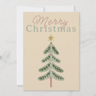 Einfache süße Weihnachtsgrüße Feiertagskarte