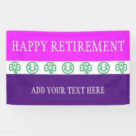 Einfache Symbole - KLEEBLÄTTER + Ihre Ideen Banner