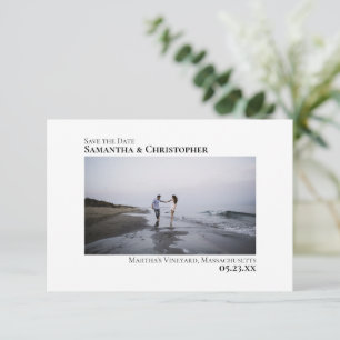 Einfache Symmetrie Moderne Hochzeit Minimalistisch Save The Date
