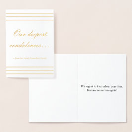 Einfache Sympathiekarte Folienkarte