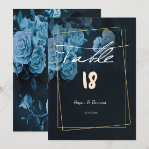 Einfache Tabelle mit geometrischen Rahmen in Chic Einladung