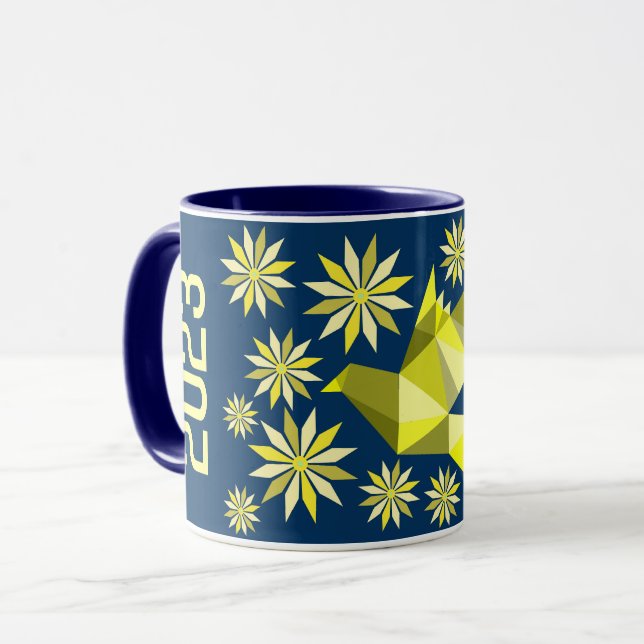 EINFACHE TASSE DES NEUJAHRES ALS GESCHENK FÜR JEDE (Vorderseite Links)
