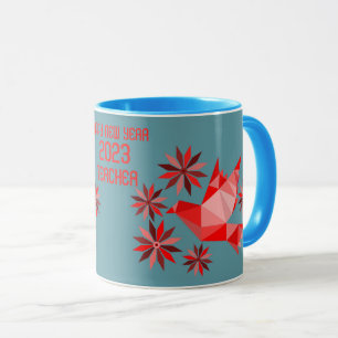 EINFACHE TASSE DES NEUJAHRES ALS GESCHENK FÜR LEHR