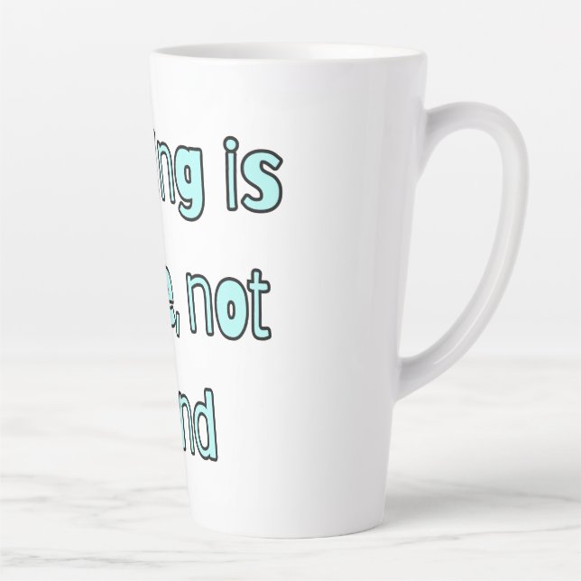 Einfache Tasse mit Zitat (Rechts)