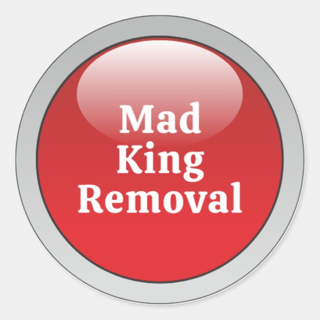 Einfache Taste Runder Aufkleber (Vorderseite)