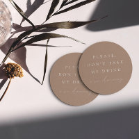 Einfache Taube Nimm nicht mein Getränk, ich tanze