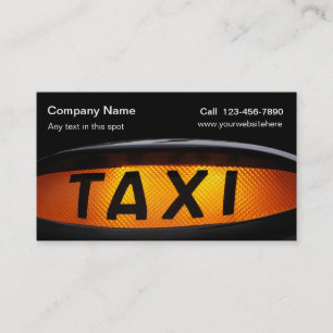 Einfache Taxi-Geschäftskarten Visitenkarte