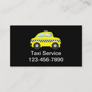 Einfache Taxi-Geschäftskarten Visitenkarte