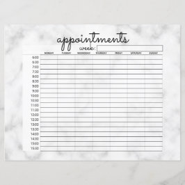 Einfache Termine für Geschäftsleute mit weißem sch