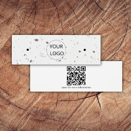 Einfache Terrazzo QR-Code mit Mini-Display-Karte