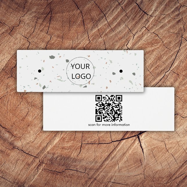 Einfache Terrazzo QR-Code mit Mini-Display-Karte (Von Creator hochgeladen)