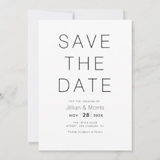 Einfache Texteinladung Save the Date Einladung