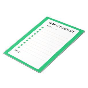 Einfache To-Do-Liste Checklisten-Planer Notizblock