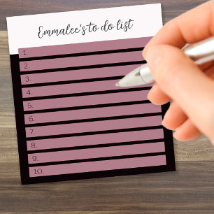 Einfache To-Do-Liste mit benutzerdefinierter linie Notizblock