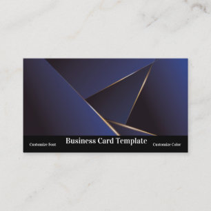 Einfache Triangle Abstrakt Blue Class Business Car Visitenkarte