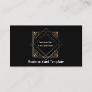 Einfache Triangle Sun Metallic Class Business Card Visitenkarte