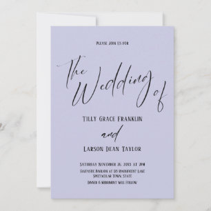 Einfache Typografie, einfach die Hochzeit des Lave Einladung