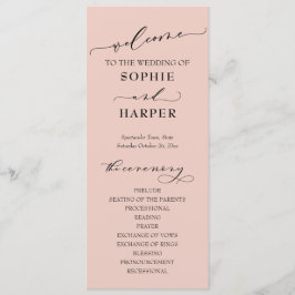 Einfache Typografie, elegantes helles Rosa Programm