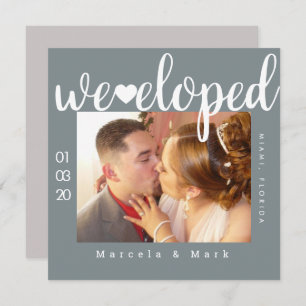 Einfache Typografie Herzenslust-Fotokarte Karte