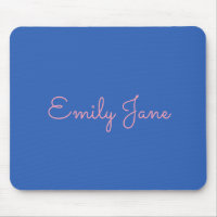 Einfache Typografie in Rosa und Blau Personalisier