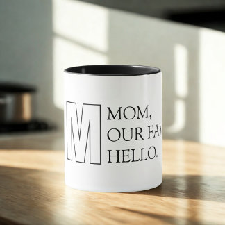Einfache Typografie Mutter-Tasse Tasse