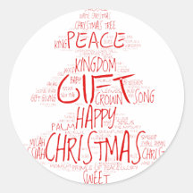 Einfache Typografie Weihnachtsbaum