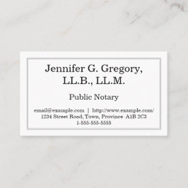 Einfache u. Minimalistische allgemeine Visitenkarte