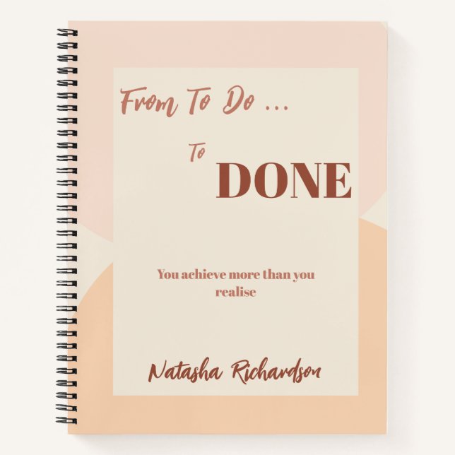 Einfache Übersicht über das Notebook Notizbuch (Vorderseite)