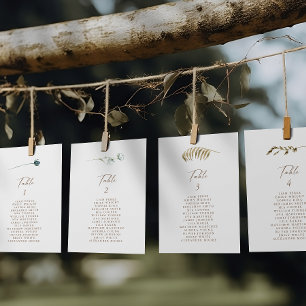 Einfache Übersicht über die Sitzplätze in rustikal