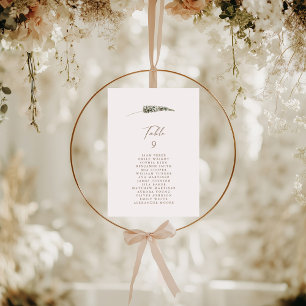 Einfache Übersicht über die Sitzplätze in rustikal