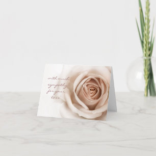 Einfache und aufrichtige Beileids-Karte Karte