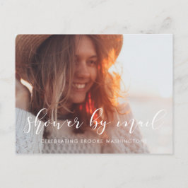 Einfache und elegante Baby-Dusche per E-Mail Foto Postkarte