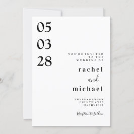 Einfache und elegante Einladung