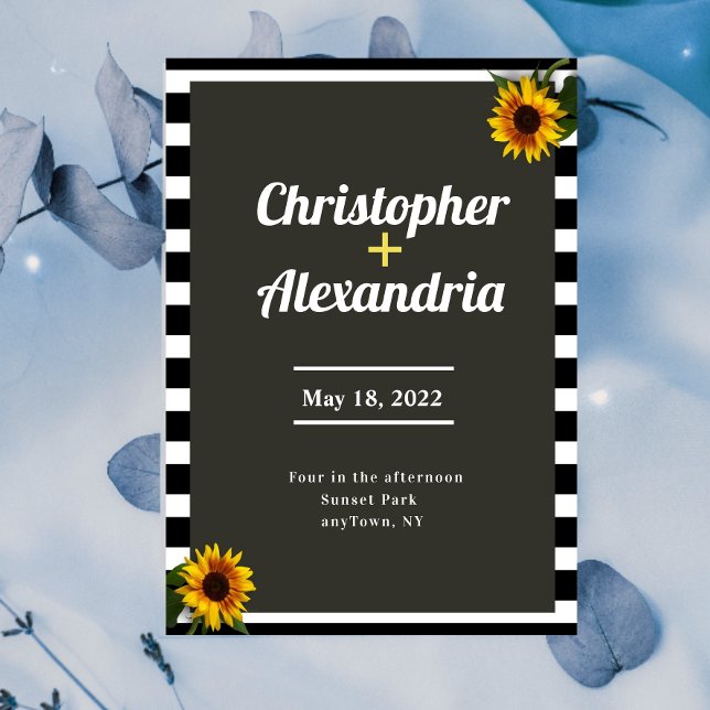 Einfache und elegante Einladung zur Hochzeit der S (Von Creator hochgeladen)