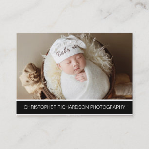 Einfache und elegante Fotografie Visitenkarte