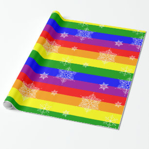 Einfache und elegante Gay Christmas Geschenkpapier